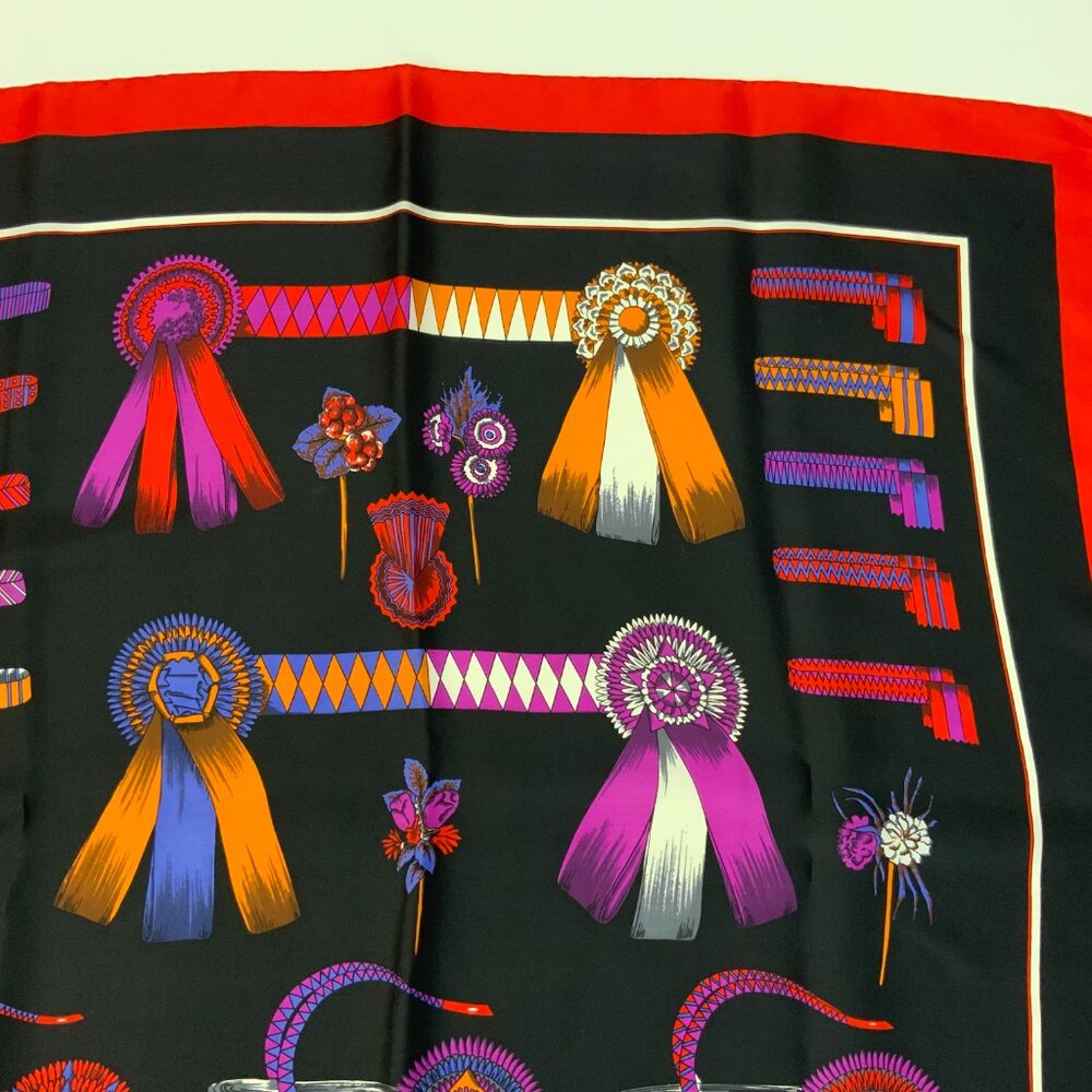 Designer-Inspired Squred Fashion Silk Scarf Y2K 30" - Picture 14 of 16